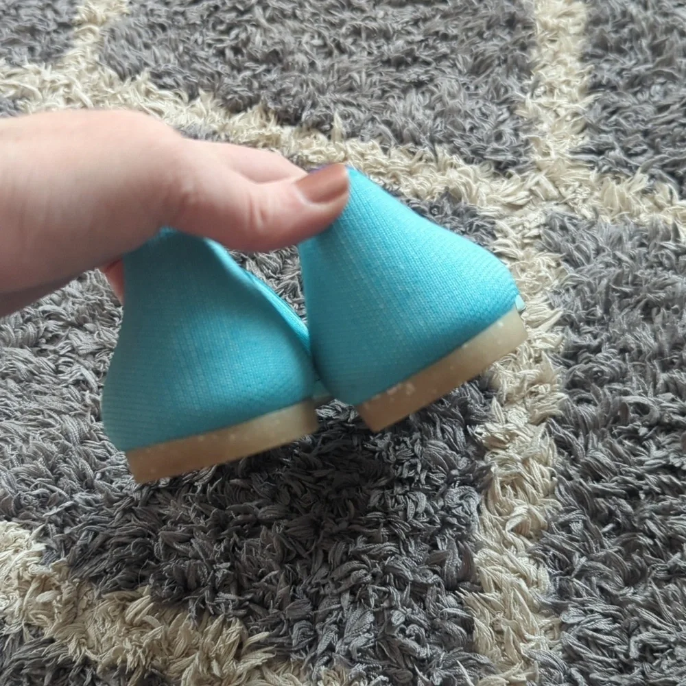 Rothy's Island Blue Pointed Toe Flat Size Women's 10